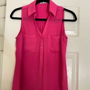 Express sleeveless portofino dress top- Pink size XS